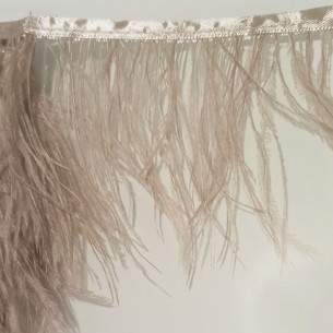 Frange da cucire Piume di Struzzo Seta pacco - 1MT. 2