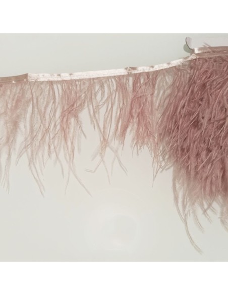 Fringe Sewing Pure Pink Ostrich Feathers  Pack - 1MT. - Fringes and Feathers