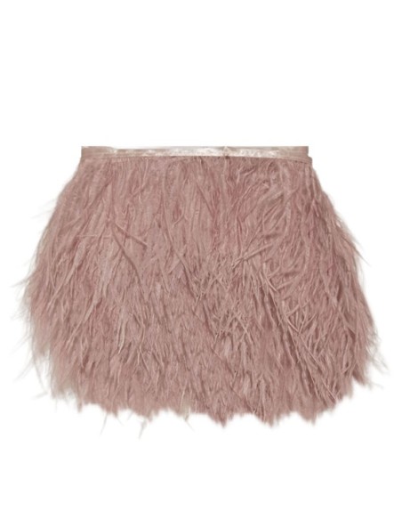Fringe Sewing Pure Pink Ostrich Feathers  Pack - 1MT. - Fringes and Feathers