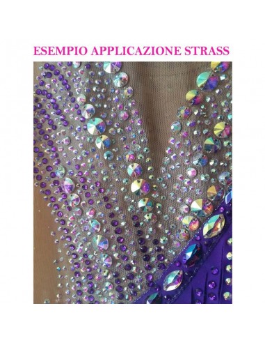 esempio applicazione Strass rhinestones Preciosa Termoadesivo Hotfix ss 10 Crystal AB - 1440PZ esempio applicazione Strass rhinestones Preciosa Termoadesivo Hotfix ss 10 Crystal AB - 1440PZ