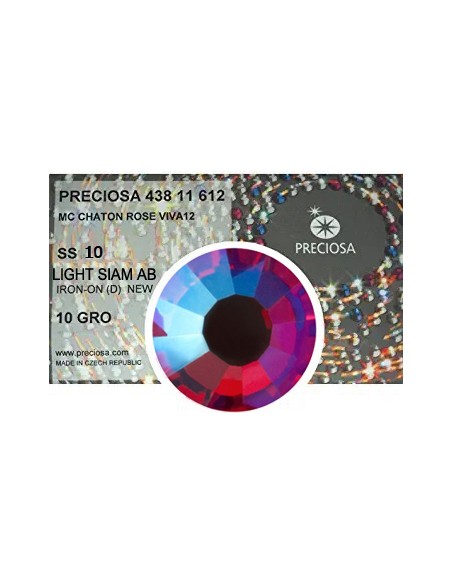 Preciosa Strass Termoadesivi ss 10 Light Siam AB - 1440 PZ Preciosa Strass Termoadesivi ss 10 Light Siam AB - 1440 PZ