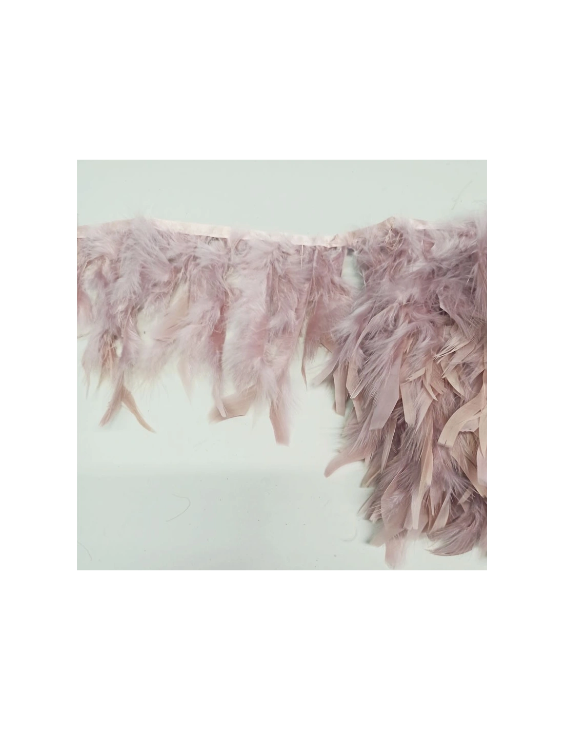 Fringe Sewing Black Ostrich Feathers  Pack - 1MT. - Fringes and Feathers