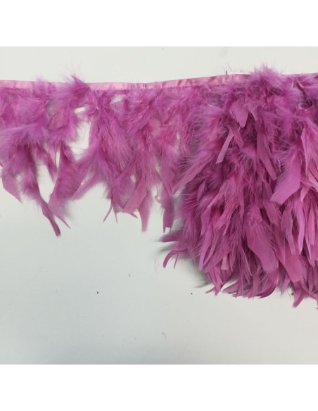 Fringe Sewing Black Ostrich Feathers  Pack - 1MT. - Fringes and Feathers