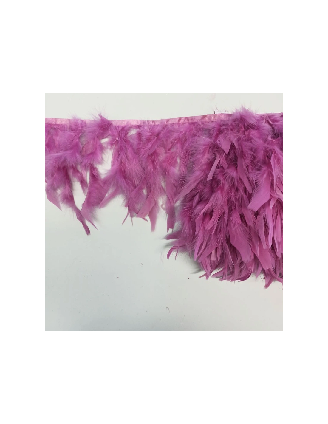 Fringe Sewing Black Ostrich Feathers  Pack - 1MT. - Fringes and Feathers