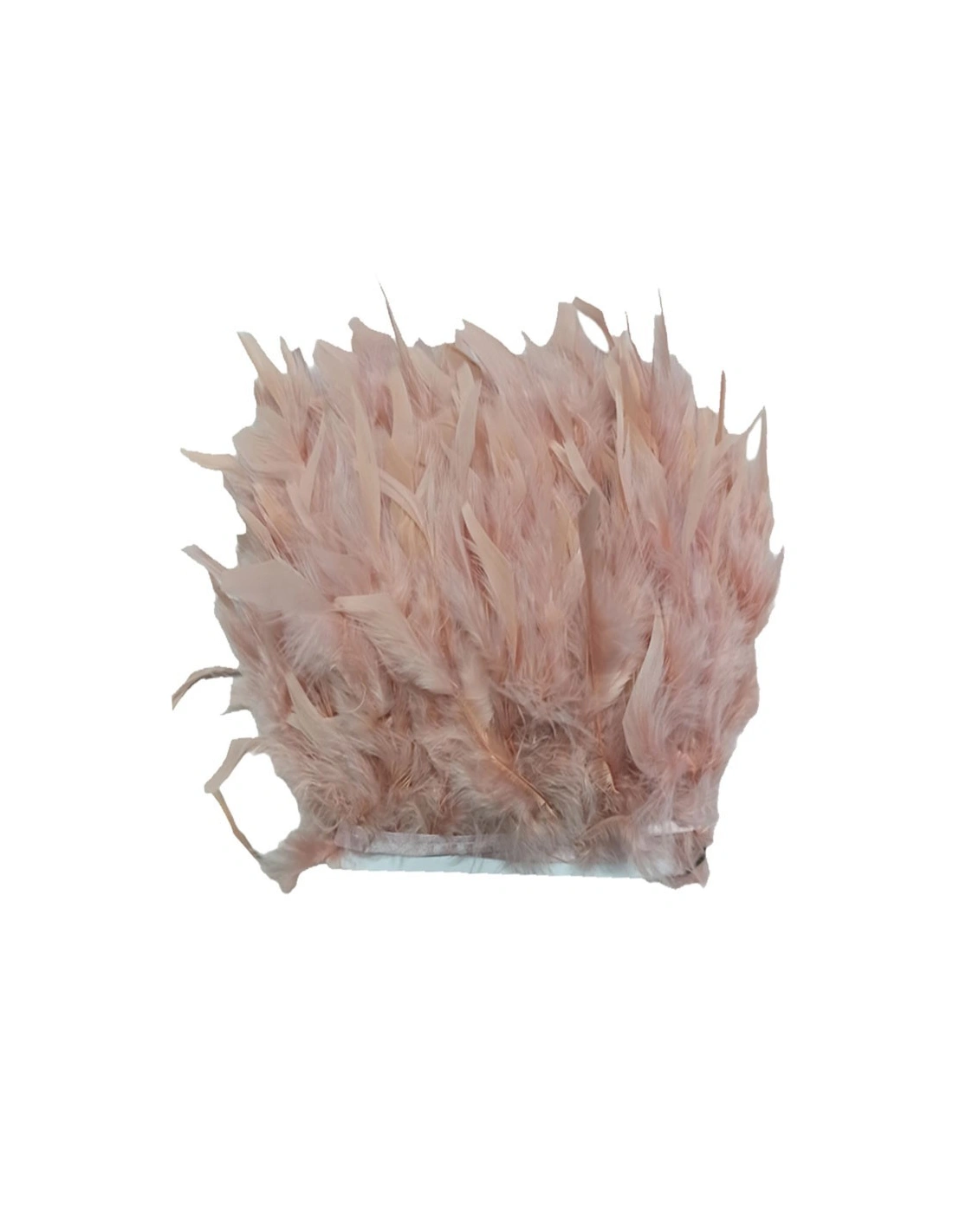Frange da cucire Piume di Tacchino Vintage Rose pacco - 1MT.