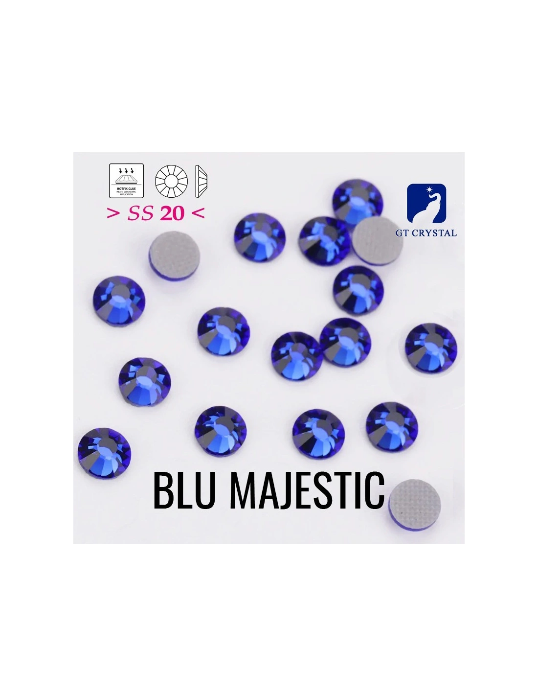 Strass GT Crystal Termoadesivi ss 20 Blu Majestic - 144PZ