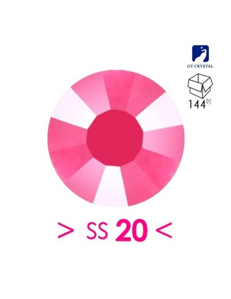 Rhinestones Gt Crystal Hotfix  ss 20 Fuchsia - 144 pcs - Hotfix Strass