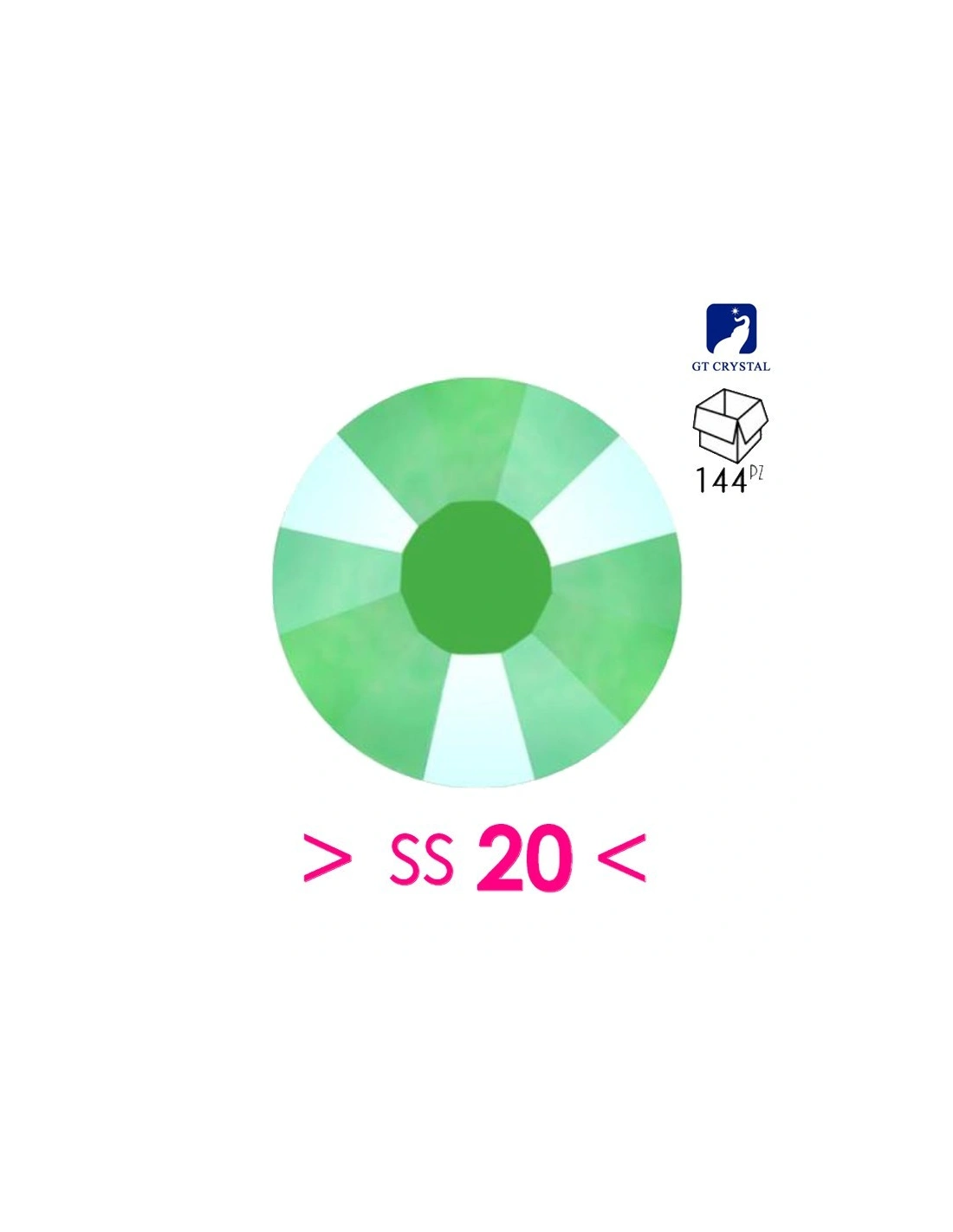 Rhinestones Gt Crystal Hotfix  ss 20 Fuchsia - 144 pcs - Hotfix Strass