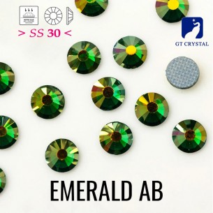 Strass GT Crystal Termoadesivi ss 30 Emerald AB  - 144PZ