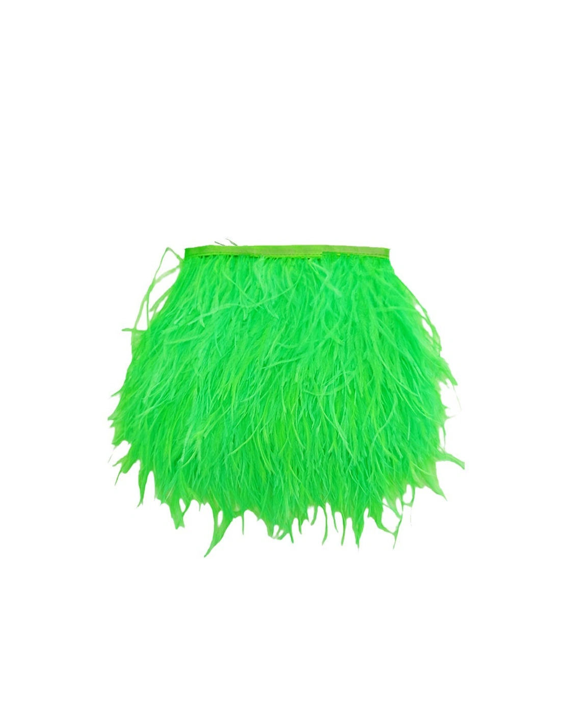 Fringe Sewing Green Mold Ostrich Feathers  Pack - 1MT. - Fringes and Feathers