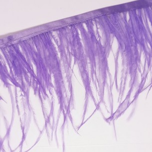 Frange da cucire Piume di Struzzo Viola Chiaro pacco - 1MT. 2