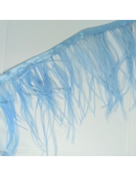 Fringe Sewing Black Ostrich Feathers  Pack - 1MT. - Fringes and Feathers