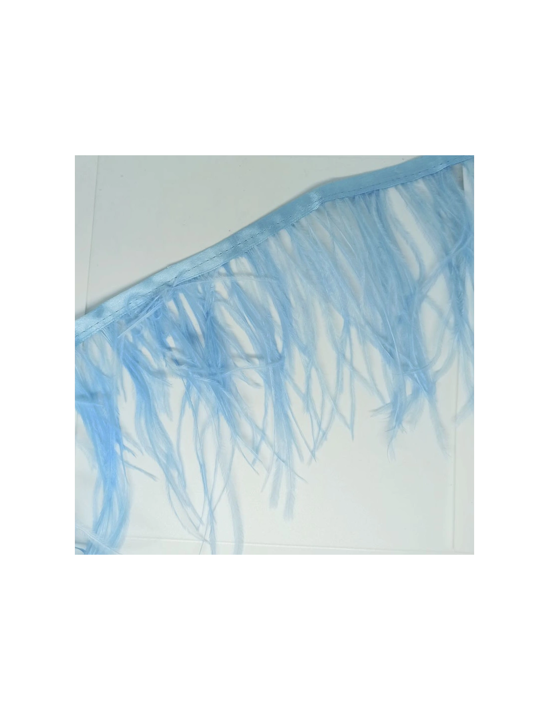 Fringe Sewing Black Ostrich Feathers  Pack - 1MT. - Fringes and Feathers
