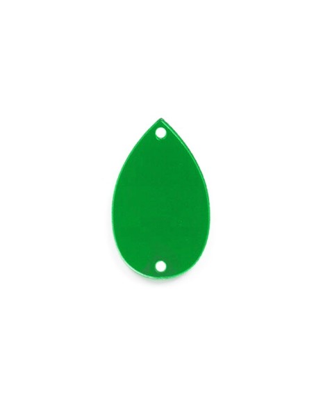 Sew on Mirrors Drop Blu 28x17 mm - 10 PZ - Sewing mirrors