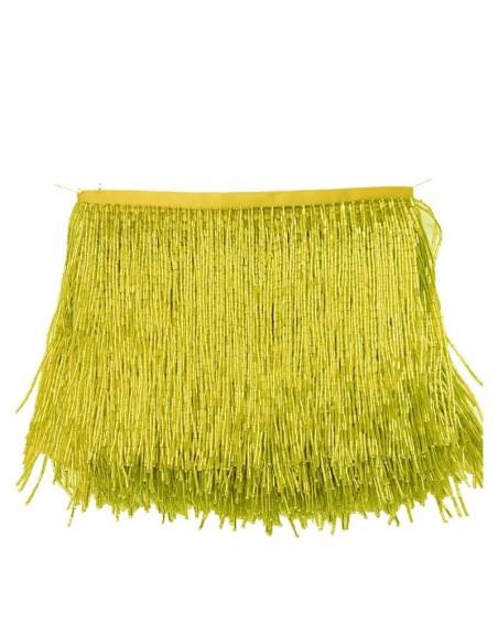 Frange da cucire a Cannette Peridot pacco - 1MT. - Frange e Piume