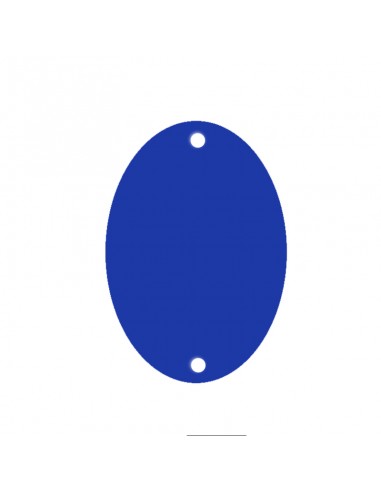 Mirrors to be sewed acrylic Oval Blu...