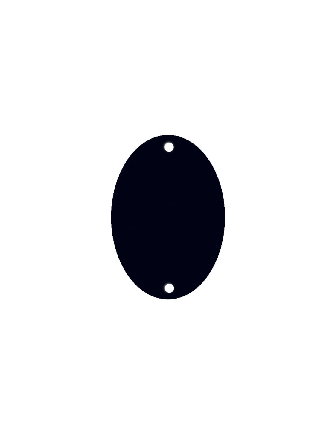 Sew on Mirrors  Oval Black 20x30 mm - 10 PZ - Sewing mirrors