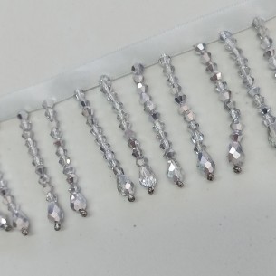 Fringe sewing Bicone Silver... 2