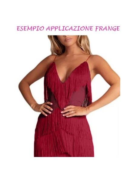 Tripolino Fringe cm 30 Amaranth - Pack of 1 mt.