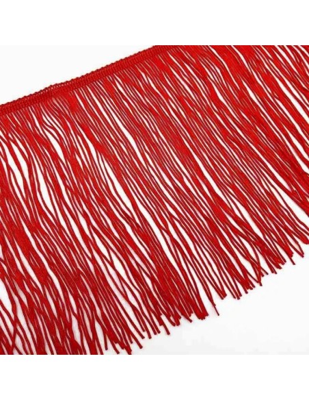 Frangia in Tripolino cm 30 Rosso - Pacco 1 mt.