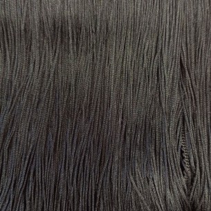 Frangia in Tripolino cm 30 Nero - Pacco 1 mt. 2