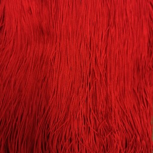 Frangia in Tripolino cm 30 Rosso - Pacco 1 mt. 2
