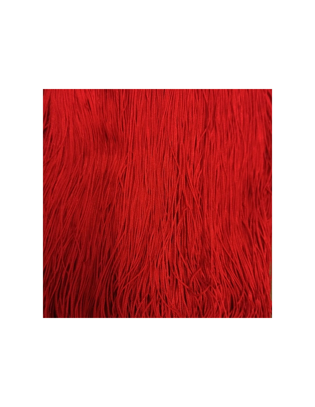 Frangia in Tripolino cm 30 Rosso - Pacco 1 mt.