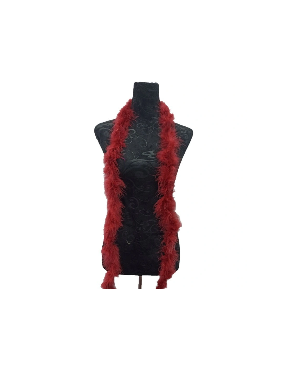 Piume di Marabou Amaranto - Pacco 2 mt.