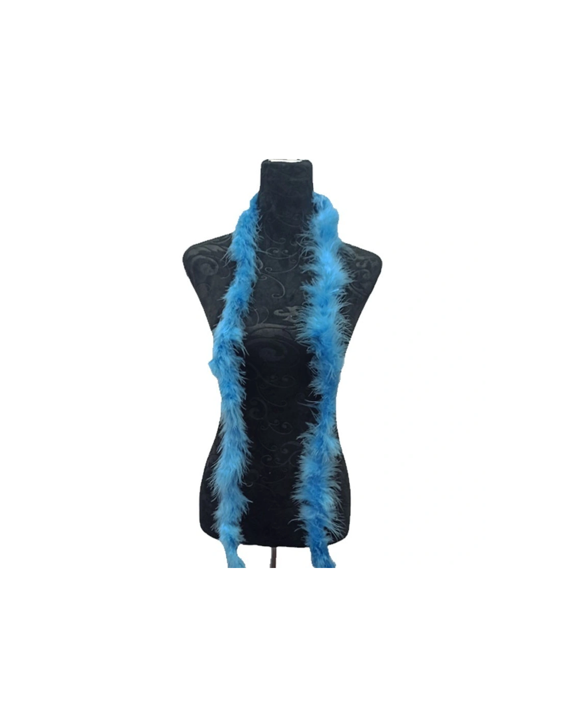 Piume di Marabou Azzurro - Pacco 2 mt.