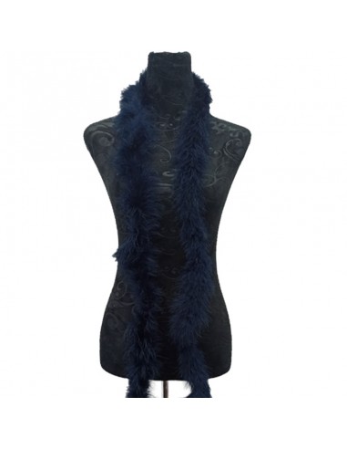 Piume di Marabou Blu - Pacco 2 mt.