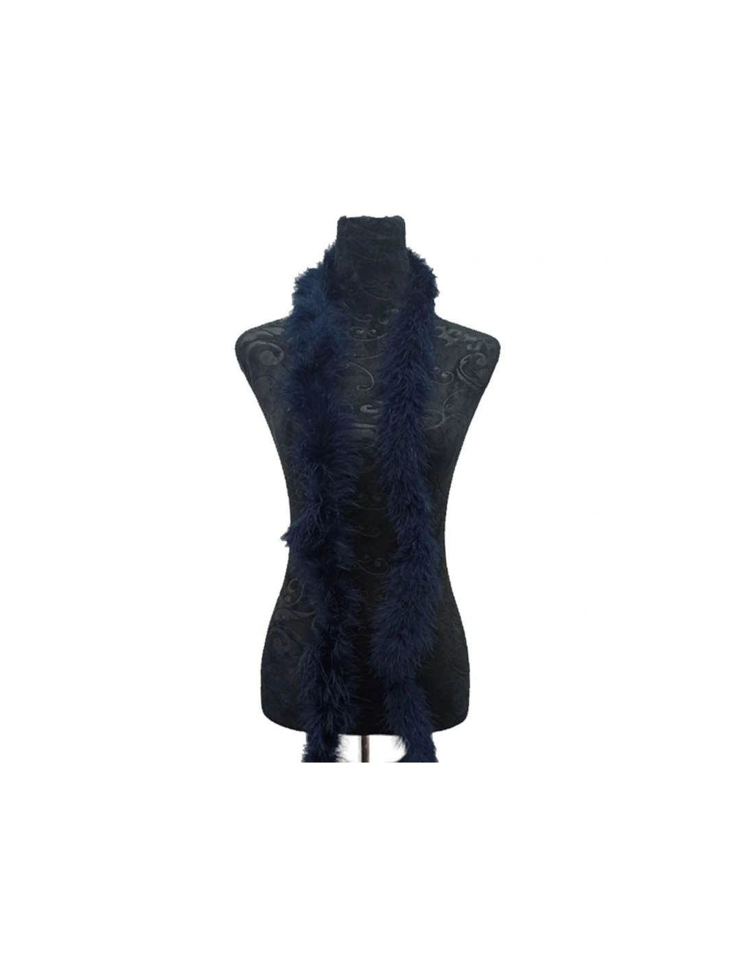 Piume di Marabou Blu - Pacco 2 mt.