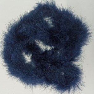 Piume di Marabou Blu - Pacco 2 mt. 2