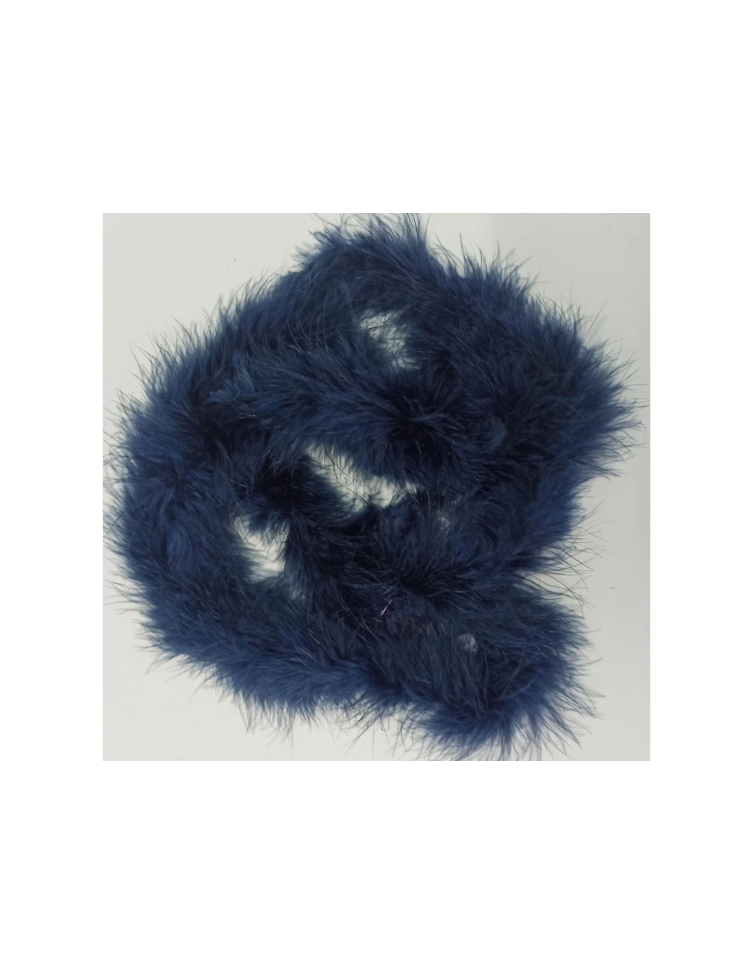 Piume di Marabou Blu - Pacco 2 mt.