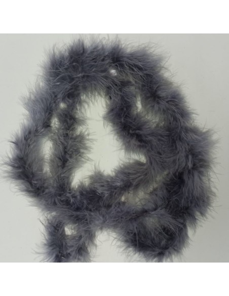 Marabou Feathers Grey - Pack 2 mt.