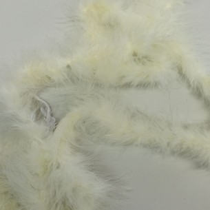 Piume di Marabou Panna - Pacco 2 mt. 2