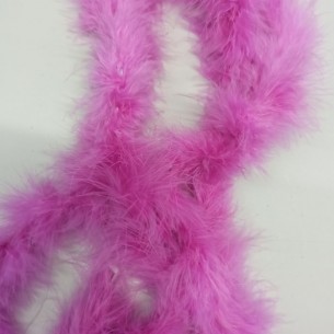 Piume di Marabou Rosa Vivo - Pacco 2 mt. 2