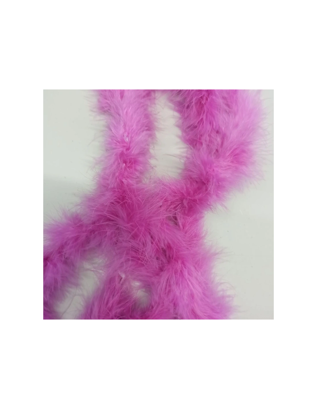 Piume di Marabou Rosa Vivo - Pacco 2 mt.