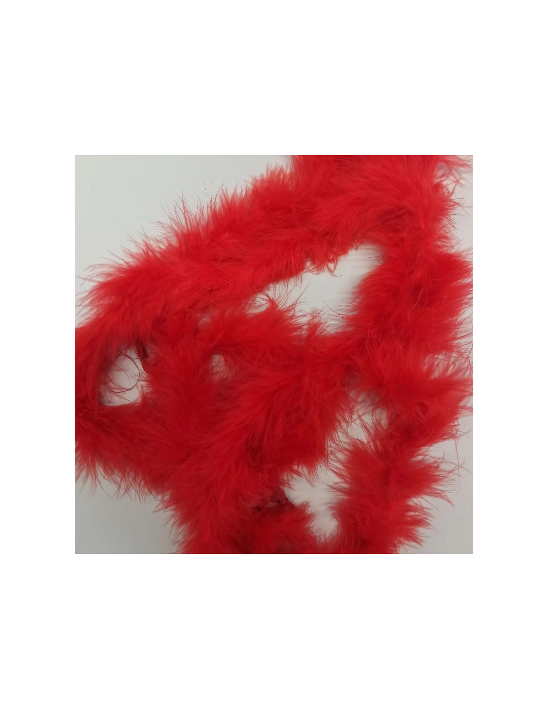 Marabou Feathers Red - Pack 2 mt.