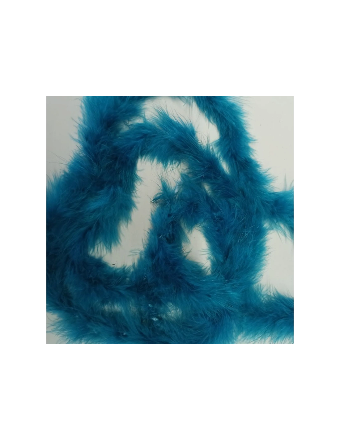Piume di Marabou Turchese - Pacco 2 mt.