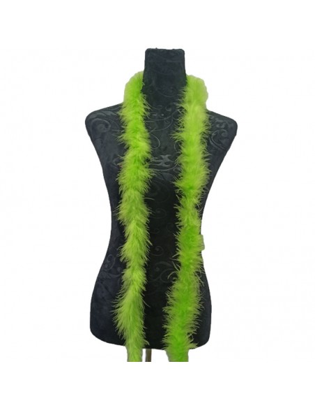Piume di Marabou Verde Fluo - Pacco 2 mt.