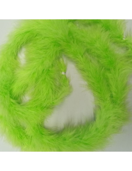 Marabou Feathers Green Fluo- Pack 2 mt.