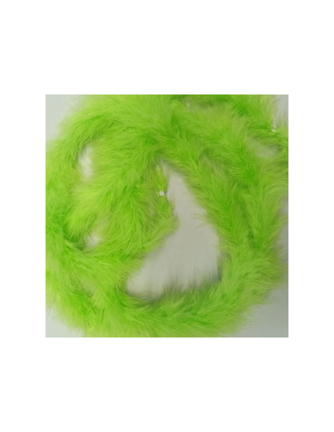 Marabou Feathers Green Fluo- Pack 2 mt.