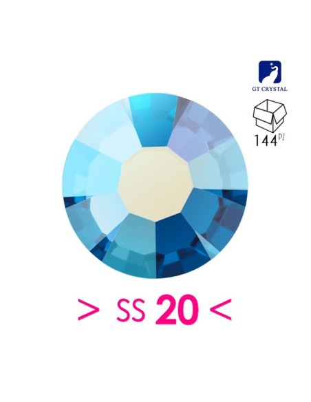 Strass GT Crystal Termoadesivi ss 20 Capri Blu AB  - 144PZ
