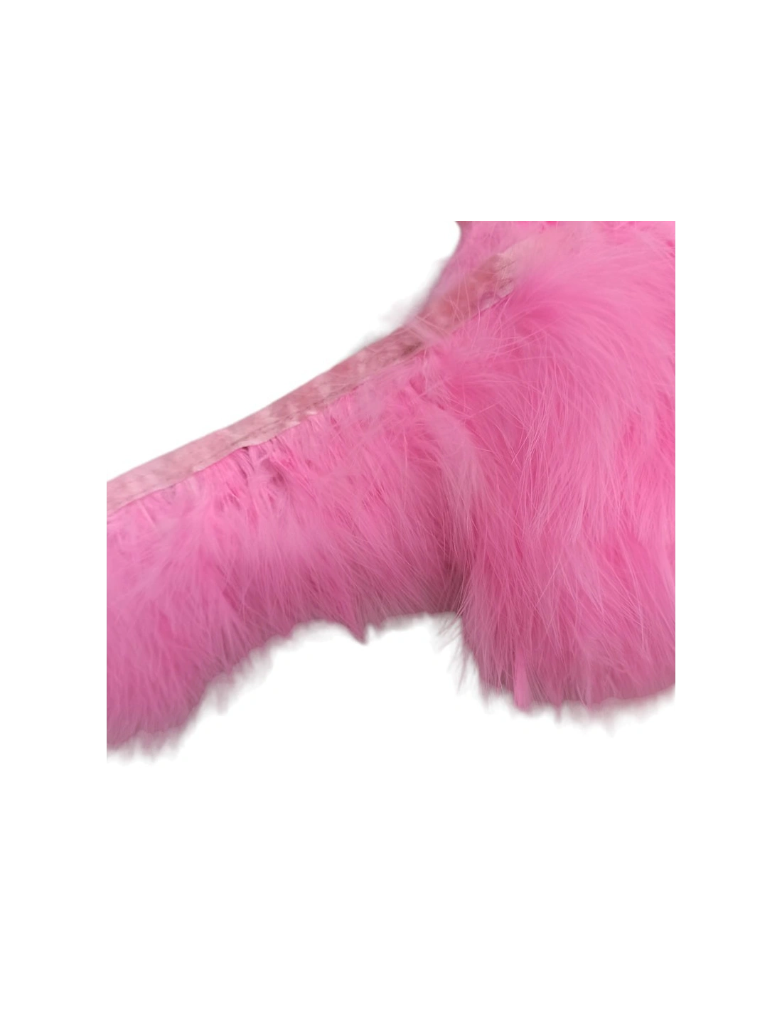 Frange da cucire con Piume Rosa pacco - 1MT.