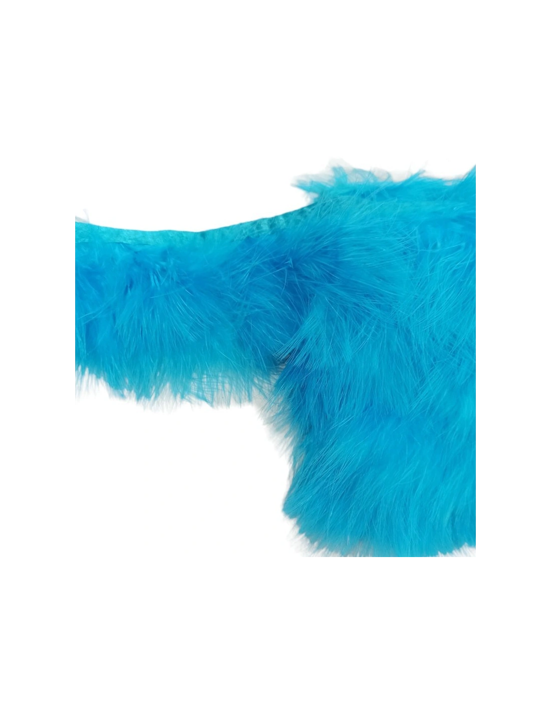 Fringe Sewing Black Ostrich Feathers  Pack - 1MT. - Fringes and Feathers