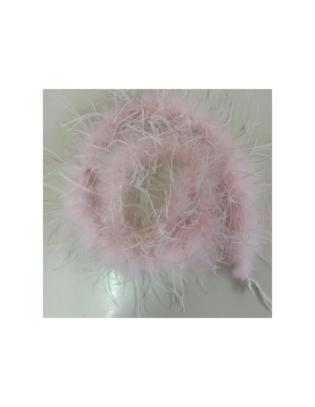 Boa Ostrich Feather Rose - Pack of 2 mt.