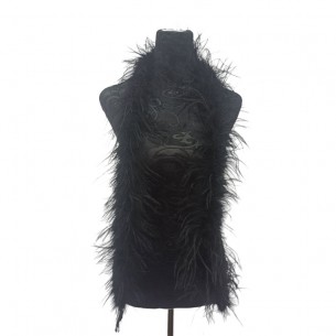 Boa Ostrich Feather Black -...