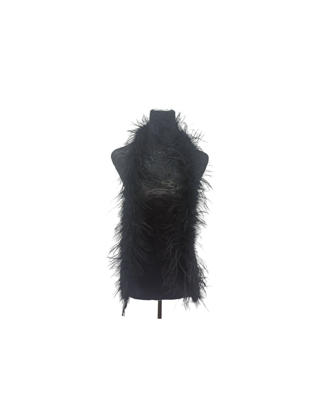 Boa Piume di Struzzo Nero - Pacco 2 mt.