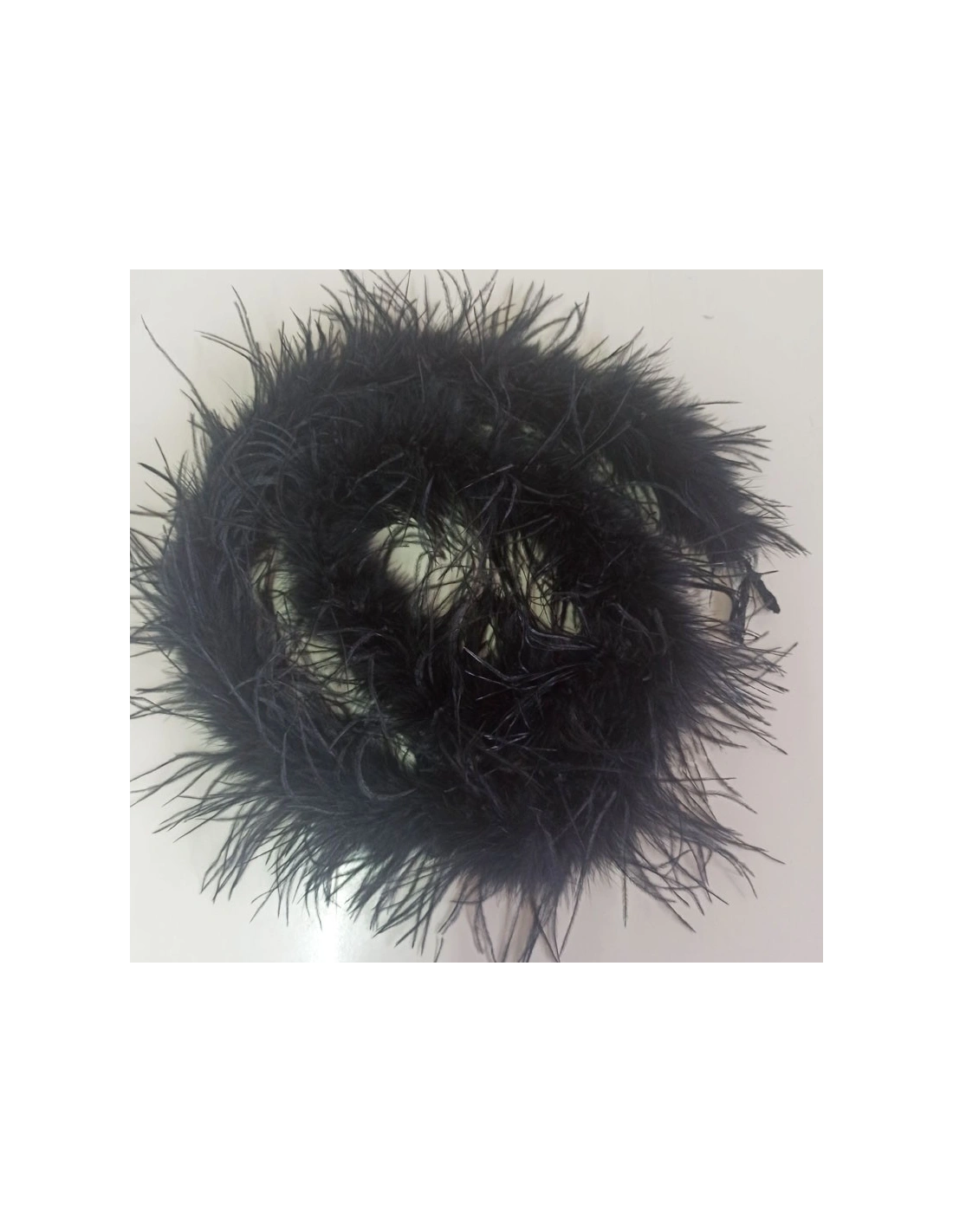 Boa Piume di Struzzo Nero - Pacco 2 mt.
