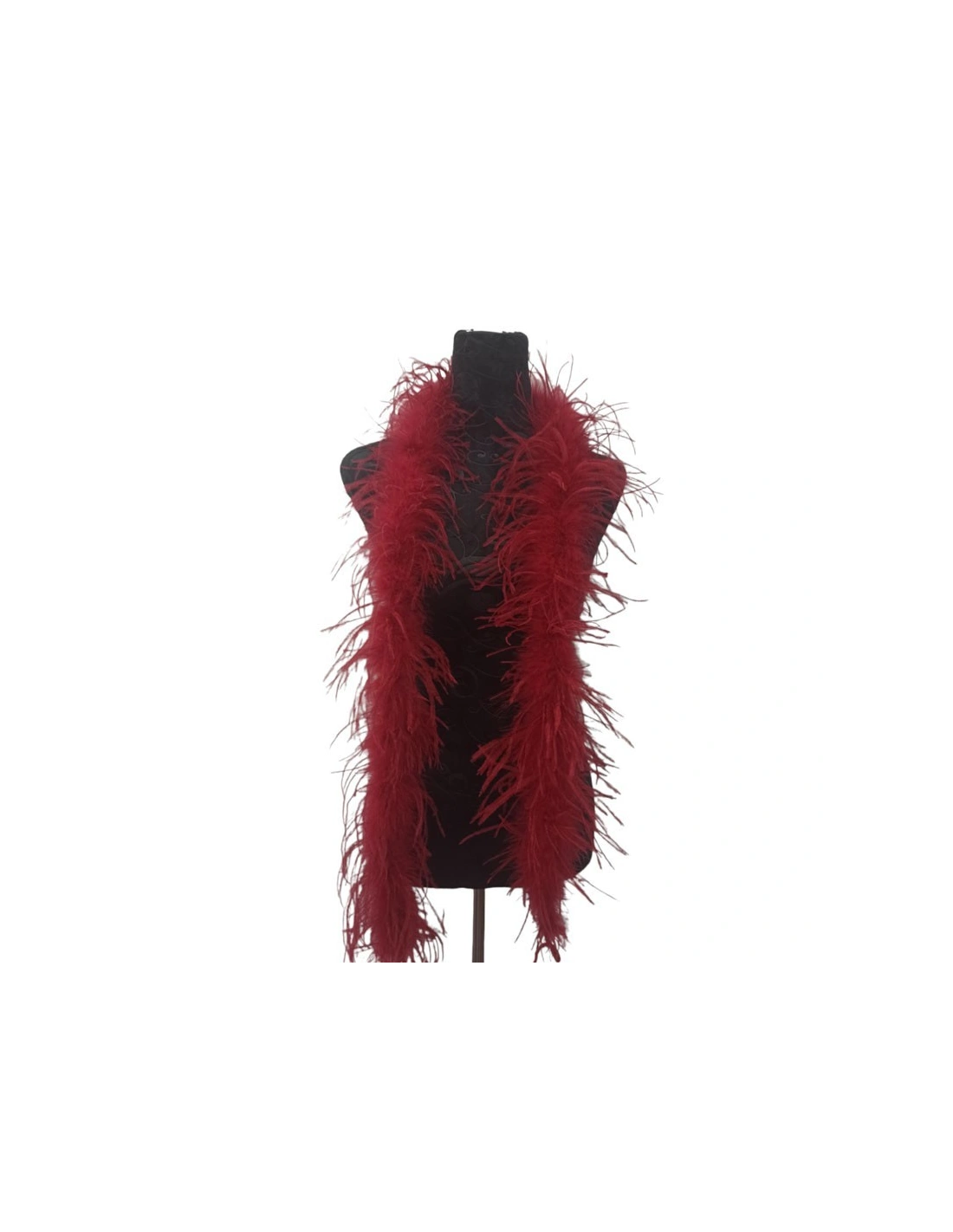 Boa Ostrich Feather Bordeaux - Pack of 2 mt.